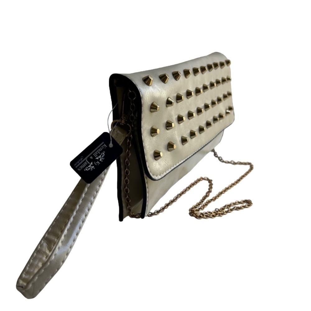 NWT KENDALL & JAMES Studded Clutch Crossbody, Clutch, Wristlet Bag - Picture 5 of 11